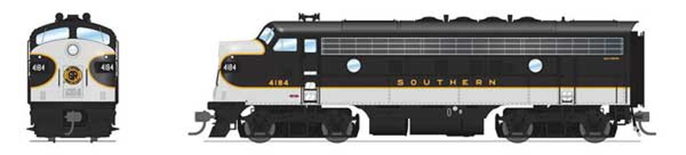サザン鉄道 #4184, 4364 EMD F3 A-Bセット サウンド・DCC搭載タキシード 黒・白/Broadway Limited HOゲージ    鉄道模型 外国