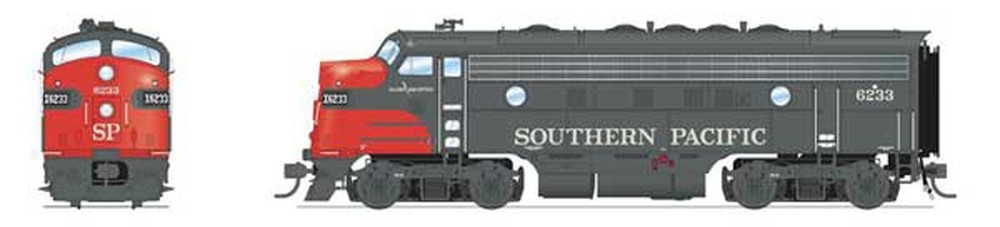 サザンパシフィック #6233, 8148 EMD F7 A-Bセット サウンド・DCC搭載グレー・レッド/Broadway Limited HOゲージ    鉄道模型 外国
