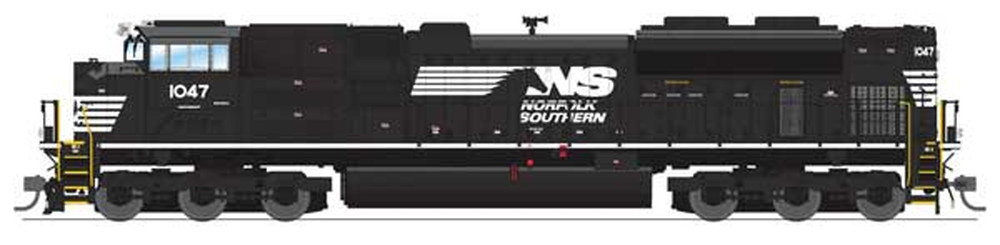 NS #1055 EMD SD70ACe 機関車 サウンド・DCC・煙発生機能付き ブラック・ホワイト ホースヘッドロゴ/Broadway Limited HOゲージ    鉄道模型 外国