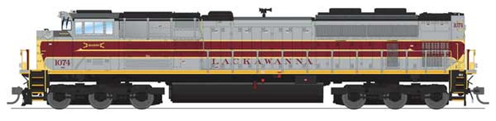 NS #1074 EMD SD70ACe 機関車 サウンド・DCC・煙発生機能付き DL&Wヘリテージ グレー・マルーン/Broadway Limited HOゲージ    鉄道模型 外国