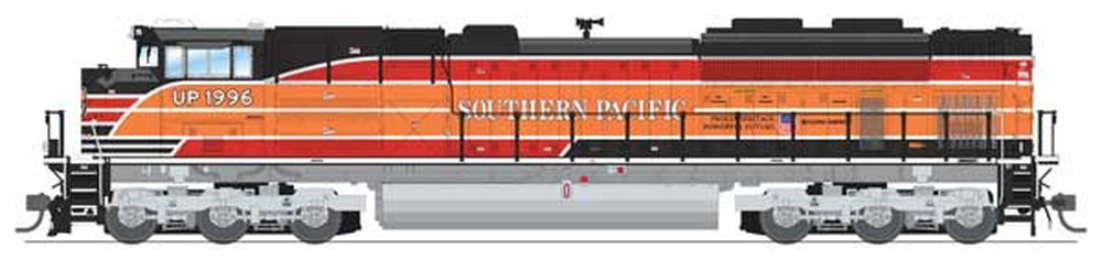 UP #1996 EMD SD70ACe 機関車 サウンド・DCC・煙発生機能付き サザンパシフィックヘリテージ オレンジ・レッド・ブラック/Broadway Limited HOゲージ    鉄道模型 外国