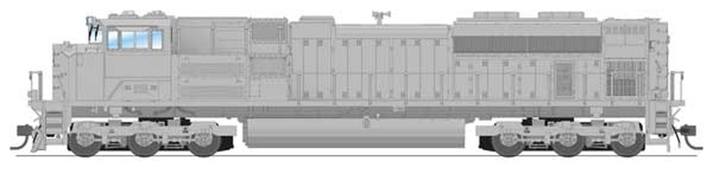 無塗装 EMD SD70ACe 機関車 サウンド・DCC・煙発生機能付き ローヘッドライト仕様/Broadway Limited HOゲージ    鉄道模型 外国