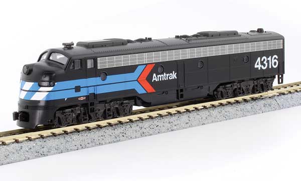 EMD E8A シングルヘッドライト & パッセンジャーパイロット DCC アムトラック #4316 デイワンスキーム ブラック ブルー ホワイト レッド/KATO USA Nゲージ    鉄道模型 外国