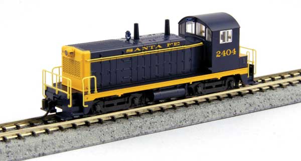 EMD NW2 DCC サンタフェ #2412 ピンストライプ ブルー イエロー/KATO USA Nゲージ    鉄道模型 外国