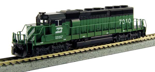 EMD SD40-2 初期生産 DCC バーリントンノーザン #6328 カスケードグリーン ブラック ホワイト/KATO USA Nゲージ    鉄道模型 外国