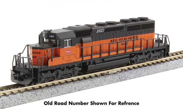 EMD SD40-2 初期生産 DCC ミルウォーキーロード #30 オレンジ ブラック ラージレタリング/KATO USA Nゲージ    鉄道模型 外国