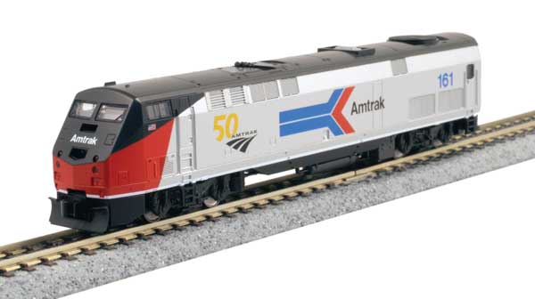 GE P42 ジェネシス DCC アムトラック #161 フェーズI シルバー レッド ホワイト ブルー 50周年記念 & アローロゴ/KATO USA Nゲージ    鉄道模型 外国