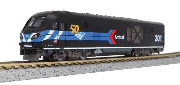 Siemens ALC-42 チャージャー サウンドトラックス サウンド&DCC アムトラック #301 デイワンスキーム 50周年記念 ブラック ブルー レッド ホワイト/KATO USA Nゲージ    鉄道模型 外国