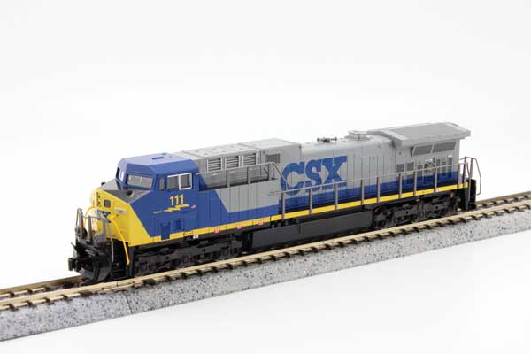 GE AC4400CW ローナンバーボード DCC CSX #111 YN1 グレー ブルー イエロー/KATO USA Nゲージ    鉄道模型 外国