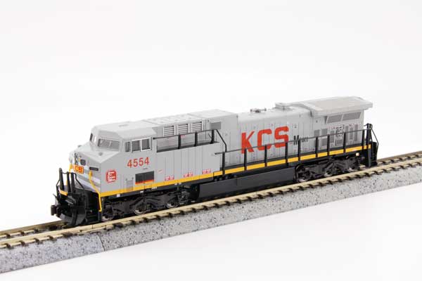 GE AC4400CW ローナンバーボード サウンド&DCC カンザスシティサザン デ メキシコ #4554 グレー レッド イエロー/KATO USA Nゲージ    鉄道模型 外国
