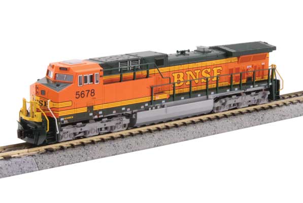 GE AC4400CW DCC BNSF鉄道 #5678 H1 オレンジ プルマングリーン イエロー/KATO USA Nゲージ    鉄道模型 外国
