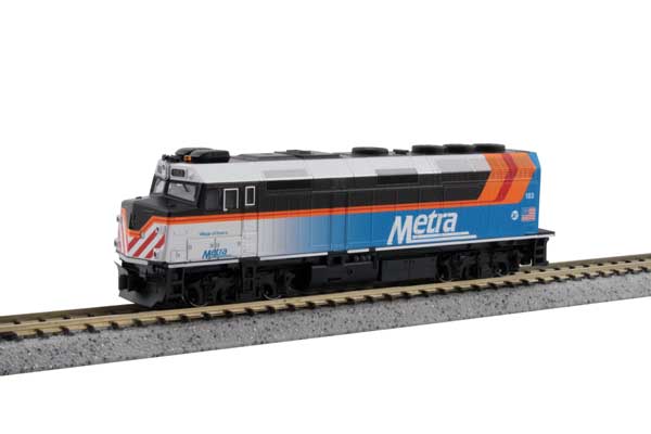 EMD F40PH 通勤バージョン DCC メトラ #183 ビレッジ・オブ・イタスカ 2018スキーム ブルー グレー オレンジ ブラック/KATO USA Nゲージ    鉄道模型 外国