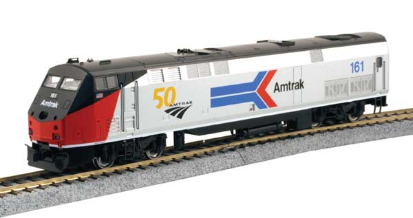 GE P42 ジェネシス スタンダードDC アムトラック #161 50周年記念デザイン フェーズI シルバー レッド ブラック ブルー/KATO USA HOゲージ    鉄道模型 外国