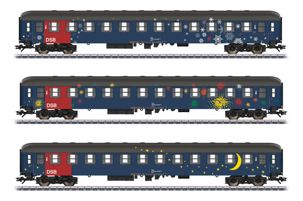 M?rklinメルクリン 42698 DSB AC 客車セット H0ゲージ    鉄道模型 外国