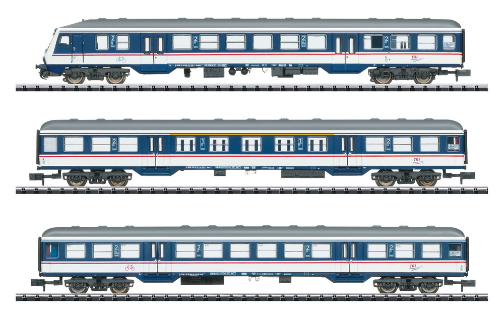 Minitrix 18289 リージョナルエクスプレス カーセット プライベート DC/ Nゲージ    鉄道模型 外国