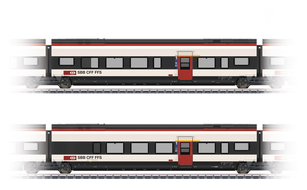 Trix 23283 RABe 501 ジルーノ SBB DC用 セット3/ H0ゲージ    鉄道模型 外国