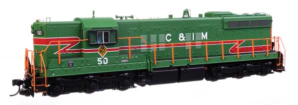 EMD SD9  ESU LokSound 5 サウンド＆DCC シカゴ＆イリノイ・ミッドランド #50/Walthers HOゲージ    鉄道模型 外国