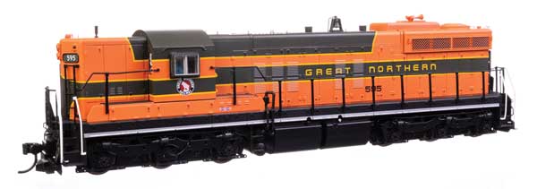 EMD SD9  ESU LokSound 5 サウンド＆DCC グレート・ノーザン #595 (オレンジ、グリーン)/Walthers HOゲージ    鉄道模型 外国