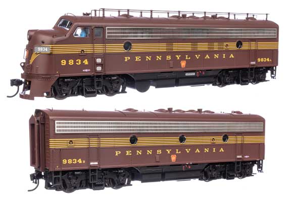 EMD FP7 & F7B  LokSound 5 サウンド＆DCC ペンシルバニア鉄道 EFH15 #9834A, EH15 #9384B (トスカン、5ストライプ)/Walthers HOゲージ    鉄道模型 外国