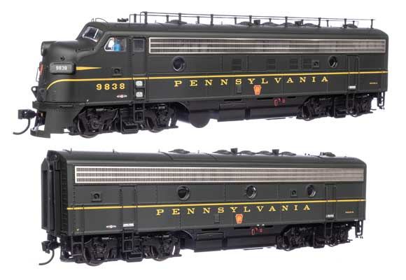 EMD FP7 & F7B LokSound 5 サウンド＆DCC ペンシルバニア鉄道 EFP15 #9838A, EH15 #9838B (ブランズウィック・グリーン、キーストン/Walthers HOゲージ    鉄道模型 外国