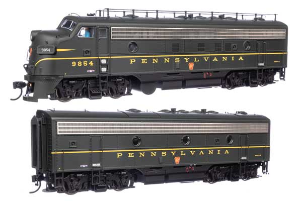 EMD FP7 & F7B LokSound 5 サウンド＆DCC ペンシルバニア鉄道 EFP15 #9854A, EH15 #9854B (ブランズウィック・グリーン、キーストン/Walthers HOゲージ    鉄道模型 外国