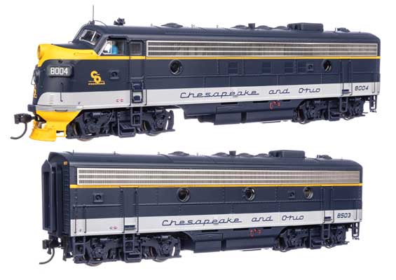 EMD FP7 & F7B  LokSound 5 サウンド＆DCC チェサピーク＆オハイオ #8004 & 8503 (登場時仕様)/Walthers HOゲージ    鉄道模型 外国