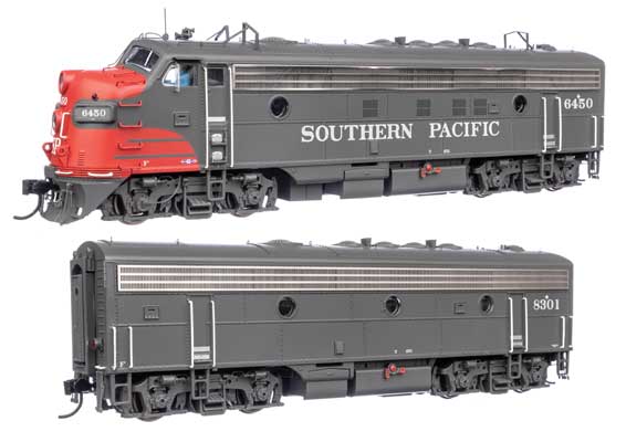 EMD FP7 & F7B  LokSound 5 サウンド＆DCC サザン・パシフィック(TM) #6450 & 8301 (グレー、スカーレット、ホワイト)/Walthers HOゲージ    鉄道模型 外国