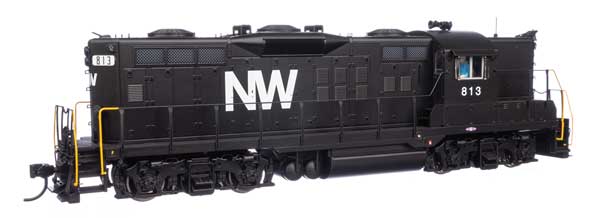 EMD GP9 with LokSound 5 サウンド＆DCC ノーフォーク＆ウェスタン #813 (ブラック、ホワイト)/Walthers HOゲージ    鉄道模型 外国