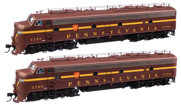 EMD E8 AA with LokSound 5 サウンド＆DCC ペンシルバニア鉄道 EP22クラス #5760, 5790 (トスカン、シングルストライプ)/Walthers HOゲージ    鉄道模型 外国