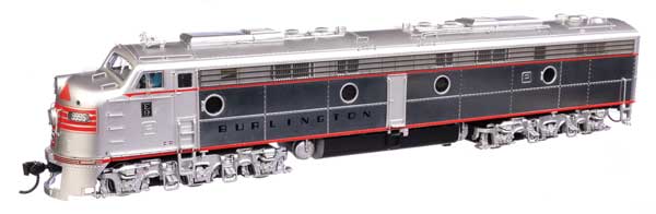 EMD E9A with LokSound 5 サウンド＆DCC シカゴ・バーリントン＆クインシー #9995 (メッキ側面)/Walthers HOゲージ    鉄道模型 外国