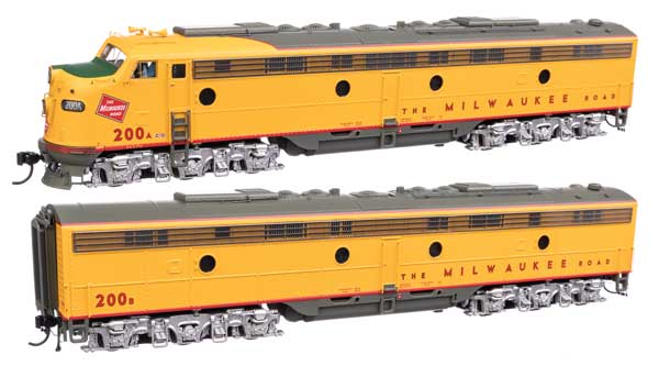 EMD E9A  E9B  LokSound 5 サウンド＆DCC  シティ・オブ・サンフランシスコ ミルウォーキー・ロード #200A, 200B (イエロー、グレー、レッド)/Walthers HOゲージ    鉄道模型 外国