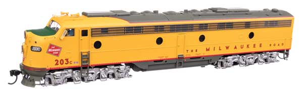 EMD E9A  LokSound 5 サウンド＆DCC  シティ・オブ・サンフランシスコ ミルウォーキー・ロード #203C (イエロー、グレー、レッド)/Walthers HOゲージ    鉄道模型 外国