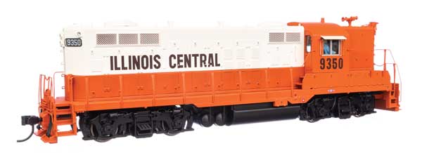 EMD GP9  Standard DC イリノイ・セントラル #9350 (オレンジ、ホワイト、ブラック)/Walthers HOゲージ    鉄道模型 外国