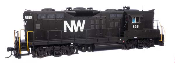 EMD GP9  Standard DC ノーフォーク＆ウェスタン #835 (ブラック、ホワイト)/Walthers HOゲージ    鉄道模型 外国