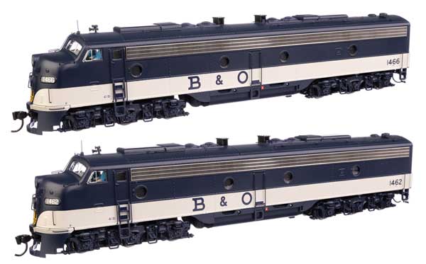 EMD E8 AA  Standard DC ボルチモア＆オハイオ #1462 & 1466/Walthers HOゲージ    鉄道模型 外国