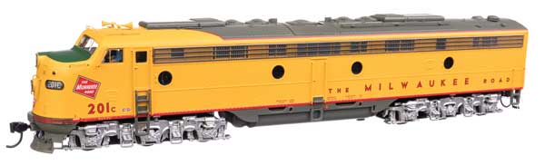 EMD E9A  Standard DC  シティ・オブ・サンフランシスコ ミルウォーキー・ロード #201C (イエロー、グレー、レッド)/Walthers HOゲージ    鉄道模型 外国