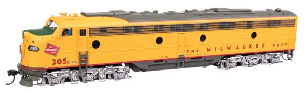 EMD E9A  Standard DC  シティ・オブ・サンフランシスコ ミルウォーキー・ロード #205C (イエロー、グレー、レッド)/Walthers HOゲージ    鉄道模型 外国