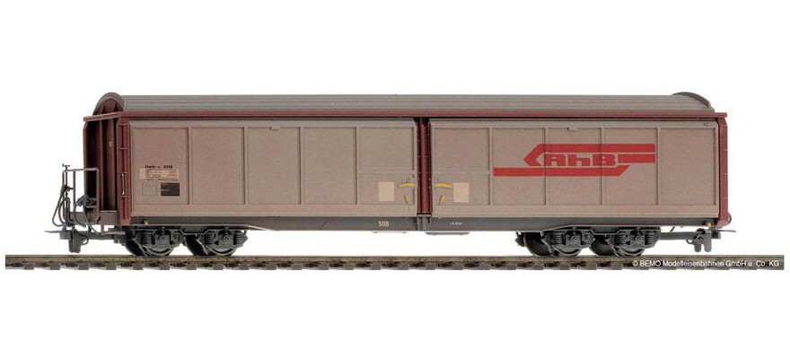 H0m 鉄道模型 貨車 Bemo ベモ RhB Haik v 5109 Era IV V DC Sliding wall wagon Haik v 5109 RhB