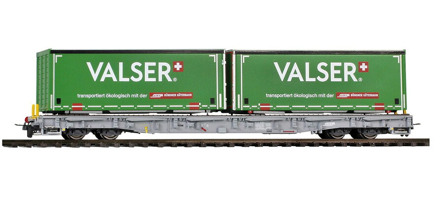 H0m 鉄道模型 貨車 Bemo ベモ レーティッシュ鉄道 Valser スワップボディ車 Era VI RhB Valser wagon DC