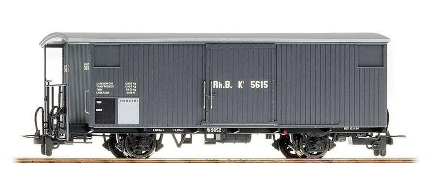H0m 鉄道模型 Bemo ベモ RhB ミュージアム有蓋貨車 K1 5615 Era V Covered museum freight car K1 5615 RhB epoch V DC｜ラストホビー
