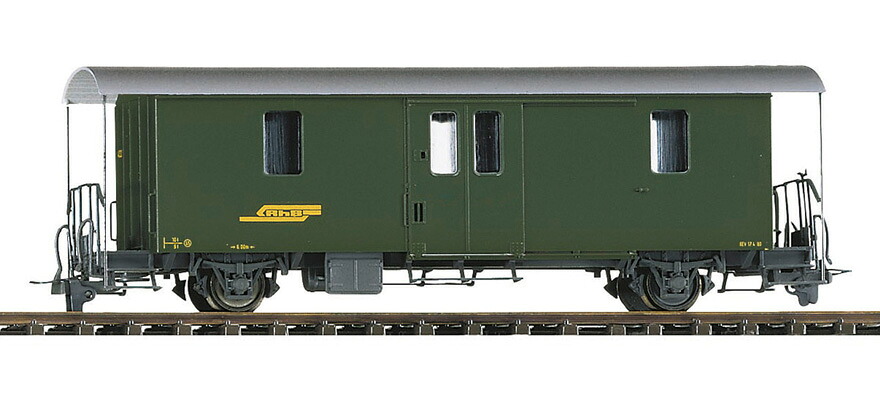 H0m 客車 Bemo ベモ RhB レーティッシュ鉄道 荷物車 D2 4045 緑 RhB baggage car D2 4045 green DC｜ラストホビー