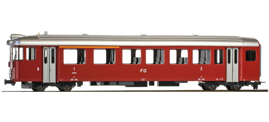 H0m 客車 Bemo ベモ フルカオーバーアルプ鉄道 FO ABt 4194 dark red Control car DC｜ラストホビー