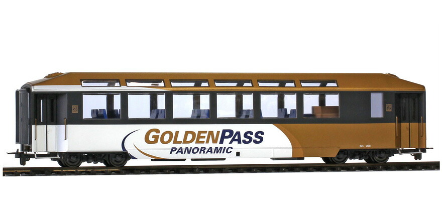 H0m 客車 ベモ Bemo MOB Brs 228 GoldenPass Panoramic Era VI DC｜ラストホビー