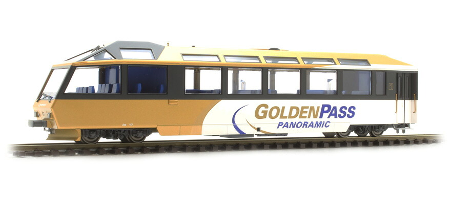 H0m 客車 Bemo ベモ MOB パノラマ制御客車 Ast 117 Era VI MOB Ast 117 GoldenPass Panoramic control car epoch VI DC｜ラストホビー