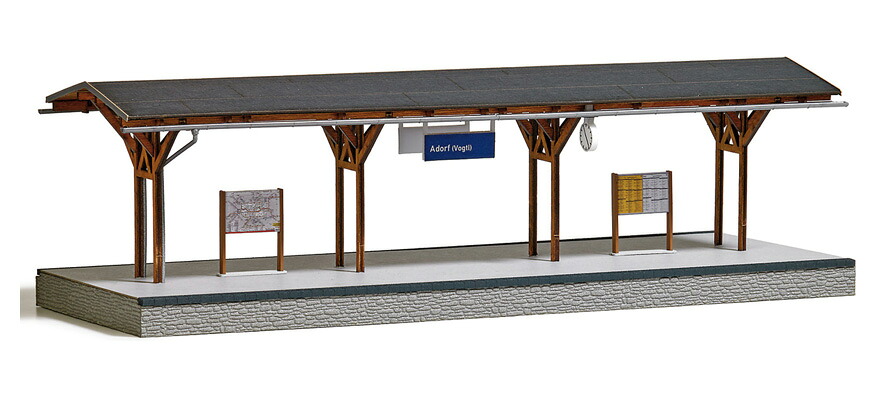 ゼロゲージ 鉄道模型 Busch ブッシュ アドルフ プラットホーム Platform Adorf｜ラストホビー