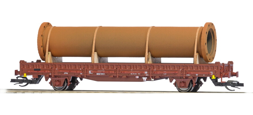TTゲージ 鉄道模型 車両 Busch ブッシュ Flat wagon with load flange pipe of the DR Epoch IV Power system DC|ラストホビー