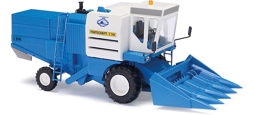 HOゲージ 鉄道模型 Busch ブッシュ コンバイン Fortschritt E514 FDJ Combine harvester Fortschritt E514 FDJ youth object with maize header｜ラストホビー