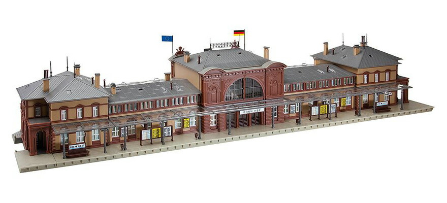 HOゲージ 鉄道模型 Faller ファラー ボン駅 組み立てキット Bonn Station Kit|ラストホビー