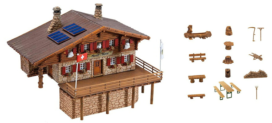 HOゲージ 鉄道模型 Faller ファラー Moser Chalet alpine hut｜ラストホビー