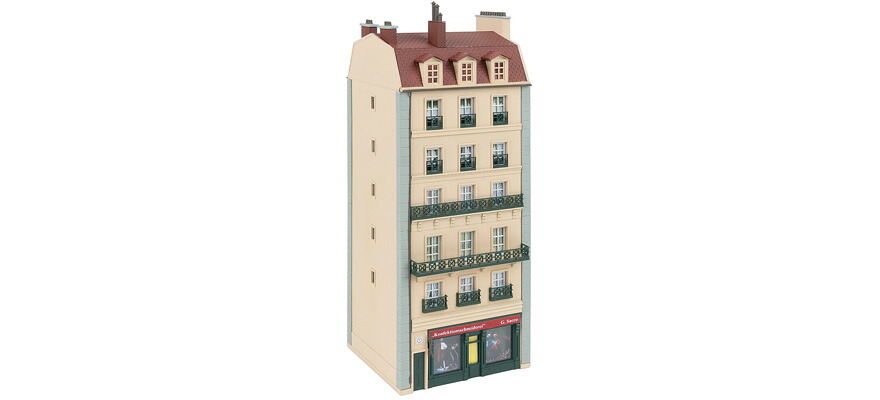 HOゲージ 鉄道模型 Faller ファラー 6階建てタウンハウス townhouse 6-story｜ラストホビー